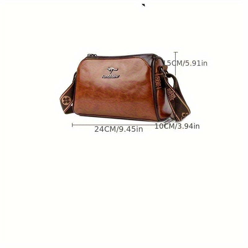 Water Resistant Crossbody Handbag with Adjustable Strap