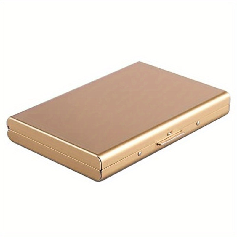 Men's RFID Business Card Holder Case Slim Metal Wallet