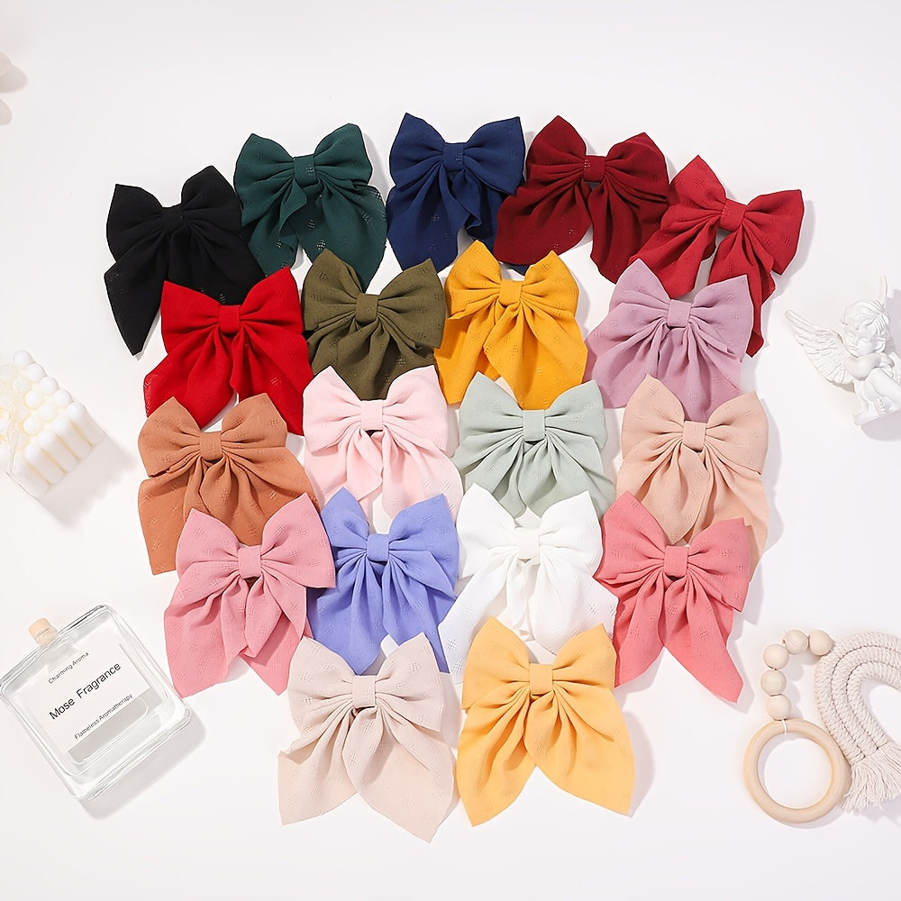 4pcs Baby Girls Bow Hair Clip Set for Baby Girls