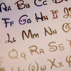 Alphabet Letter Stencils Template for Painting Scrapbooking Embossing