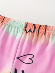 Girls' Tie Dye Print Casual Shorts