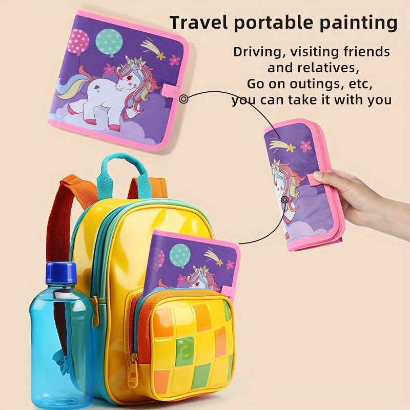 Blackboard Unicorn Reusable Drawing Board Toy for Kids