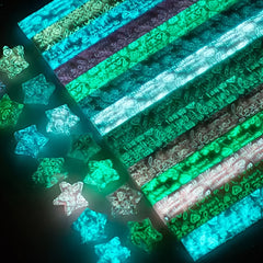 210 Colorful Star Paper Origami Glow in the Dark Fluorescent