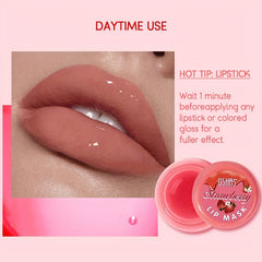 Strawberry Lip Mask Serum with Natural Plant Extracts