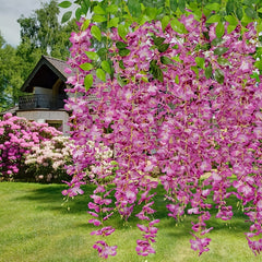 12pcs Realistic Wisteria Plants for Home and Outdoor Decor