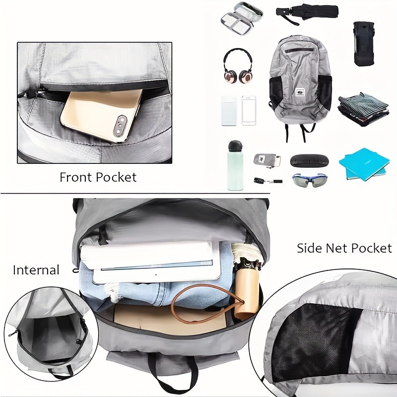 20L Portable Backpack Waterproof Folding Bag for Travelling Hiking