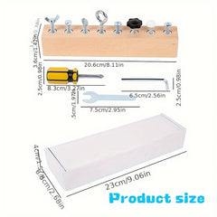 Kids Screwdriver and Screw Training Busy Board Toy