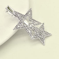 Star Rhinestone Hair Clip Women's Metal Barrette Hair Accessories