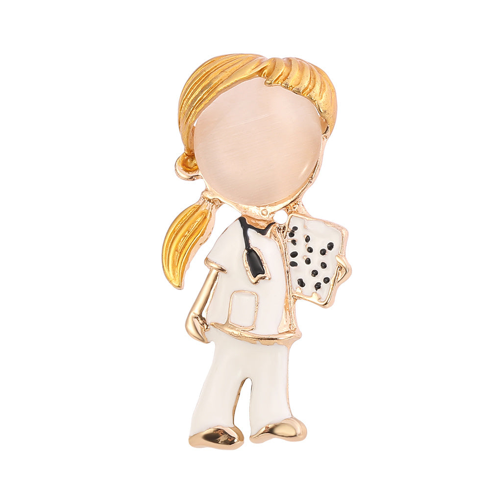 Doctor Nurse Brooch for Backpack Accessories