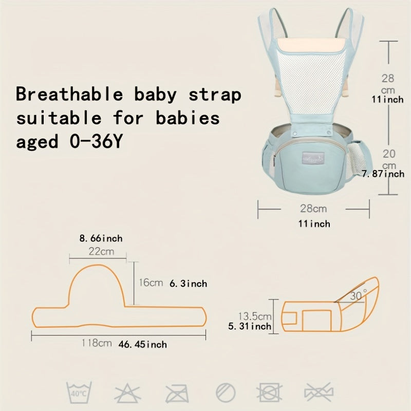 Baby Waist Stool & Shoulder Straps 0-36M