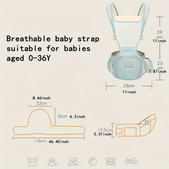 Baby Waist Stool & Shoulder Straps 0-36M