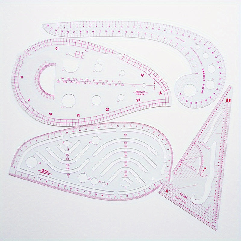 4pcs Clothing Ruler Cutting Sewing Tailor Measure Tool