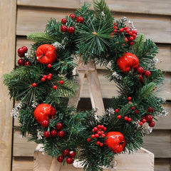 100pcs Christmas Decor Artificial Holly Berry Wire Bundle Garland Wreath