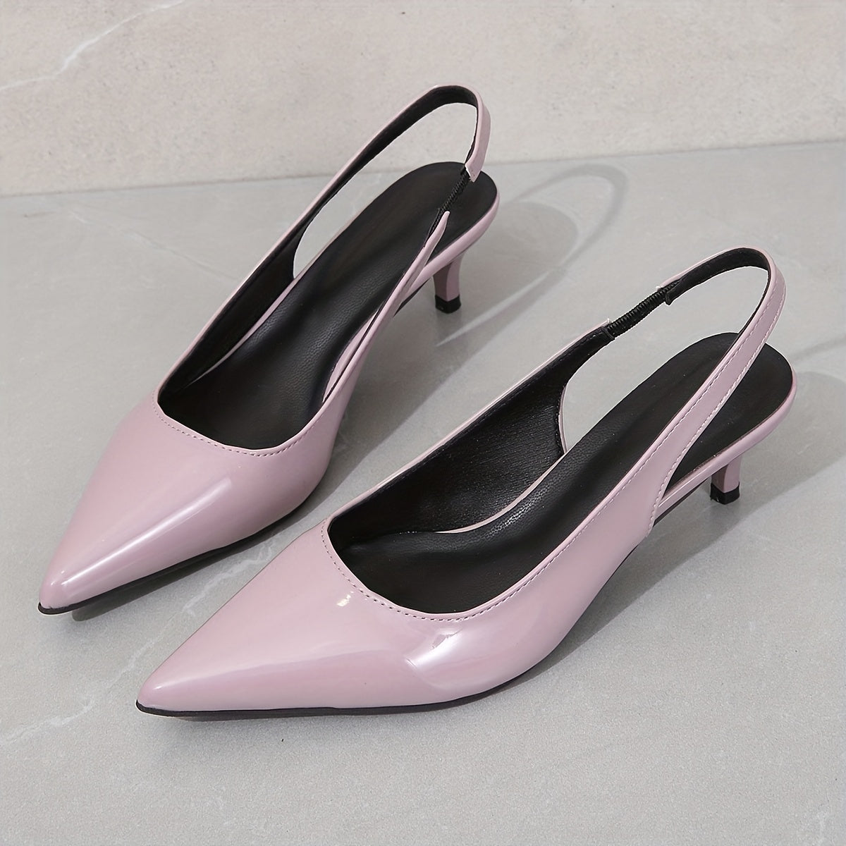 Women's Point Toe Slingback Heels Dress Pumps
