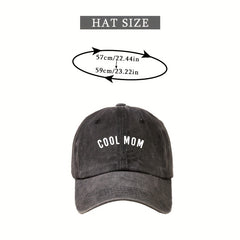 MOM Vintage Dad Hat Baseball Cap Distressed Washed Casual Sun Hat