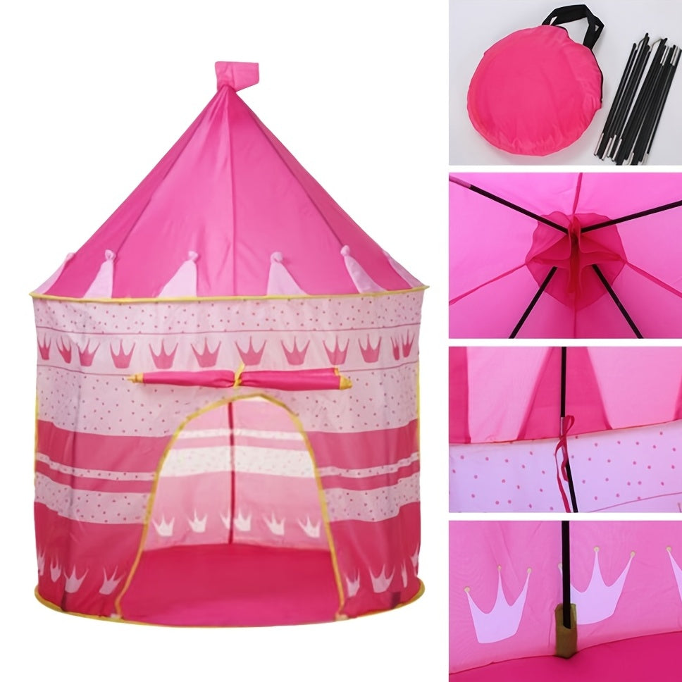 Princess Castle Play Tent Indoor Outdoor Playhouse Pop Up