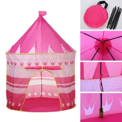 Princess Castle Play Tent Indoor Outdoor Playhouse Pop Up