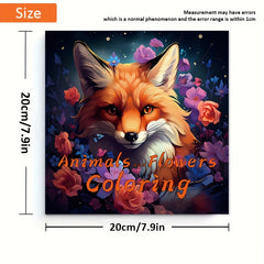 Animal & Floral Coloring Book: Art Therapy Paint by Number Kit
