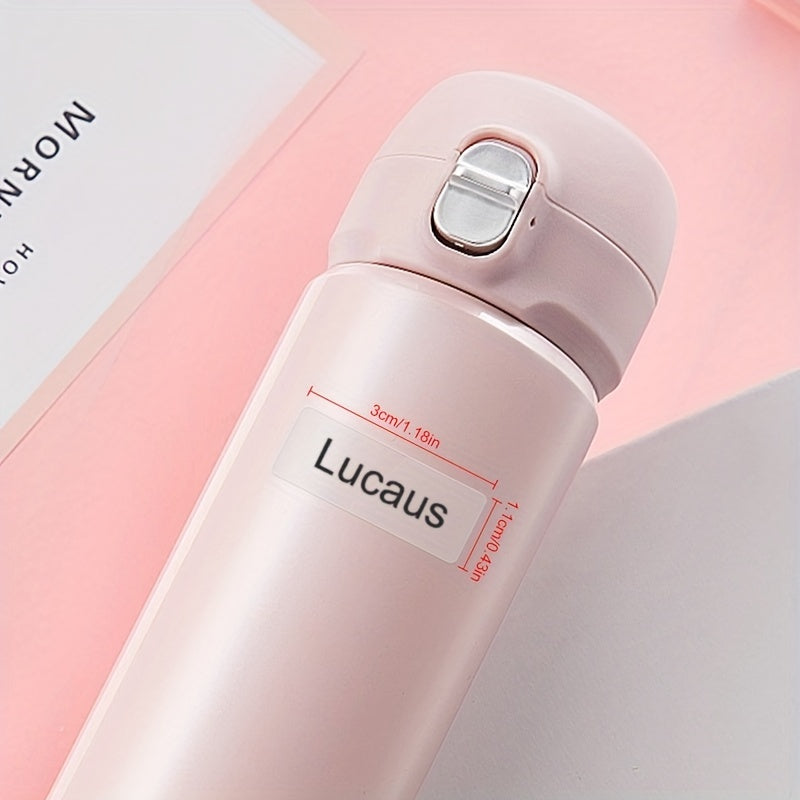 240pcs Custom Transparent Name Sticker 3x1 Waterproof Labels Kids