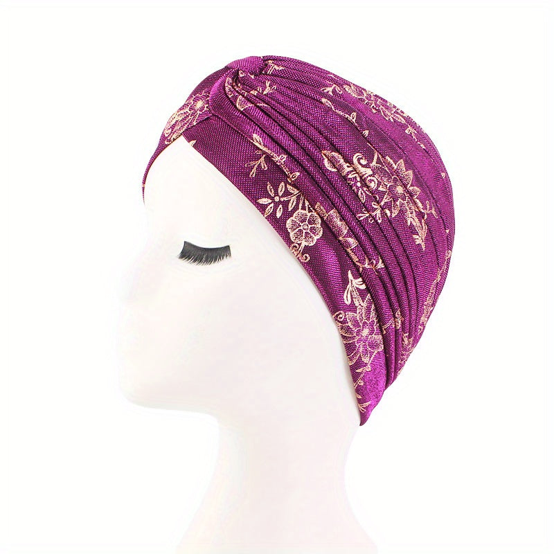 Boho Floral Head Scarf Cap Chemo Hats