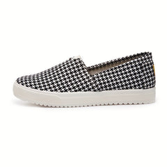 Women's Windmill Pattern Canvas Slip-On Flat Shoes