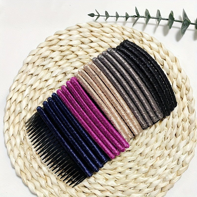 20pcs Spiral Plastic Rope Hair Comb Y2K Hair Accessories