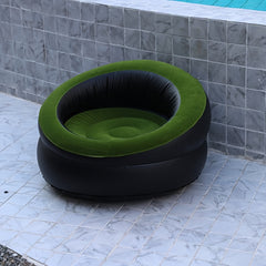 Outdoor Lazy Inflatable Sofa Easy To Store Flocking Inflatable Stool