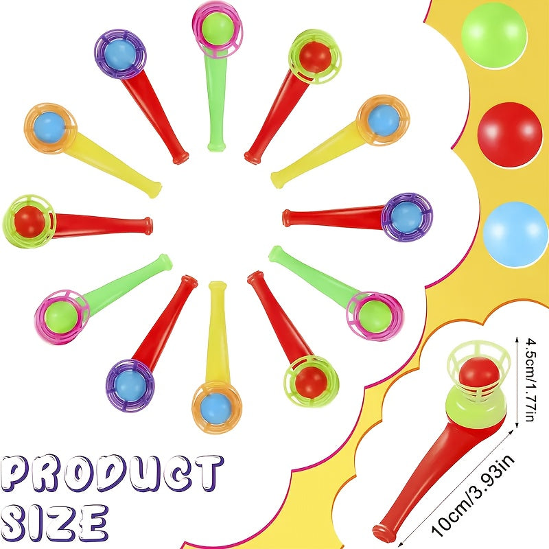 Durable Plastic Balloon Blowing Tubes for Outdoor Lung Exercise & Party Games