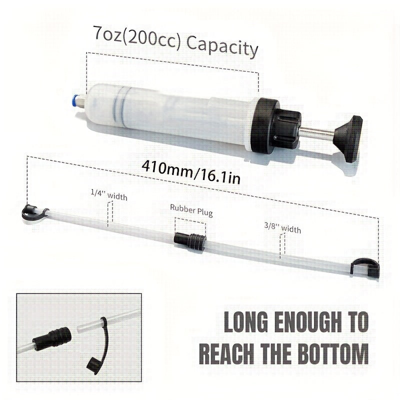 Car Brake Fluid Replenishment Tool Pump Manual Change Syringe Oiler Machine