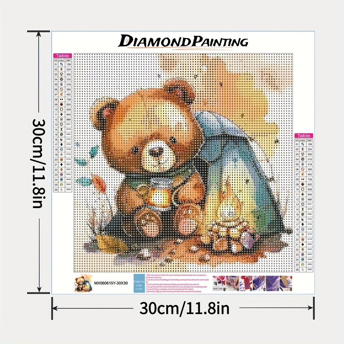 5D Diamond Painting DIY Art ASMR Educational Toys 11.8x11.8in