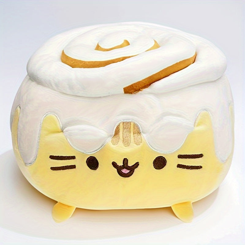 Fluffy Cat Plush Toy Donut Cuddly Texture Gift