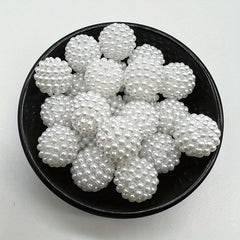 10 12 14 20mm Acrylic Bayberry Pearl Beads Round Spacer Beads For Jewelry Making