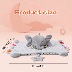 Plush Animal Baby Toy Blanket for Newborn Boys and Girls