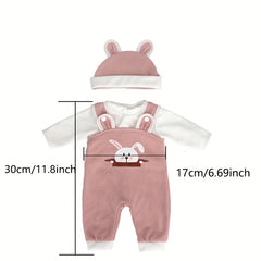 3-Piece Reborn Doll Clothes Set for Girls
