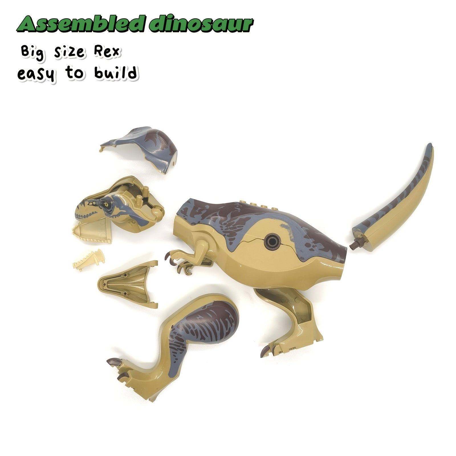 Dinosaur Big Rex Small Dino Multicolor Plastic Toys