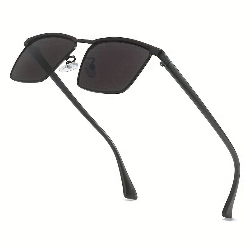 Square Sunglasses Gradient UV400 Sun Shades Metal Glasses