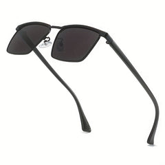 Square Sunglasses Gradient UV400 Sun Shades Metal Glasses