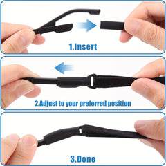 3pcs Outdoor Sports Glasses Rope Anti-drop Adjustable Non-slip Strap