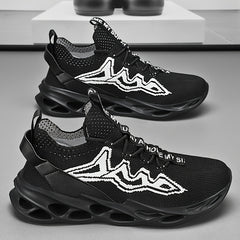 Men's Lace up Blade Sneakers Comfortable Breathable Shoes