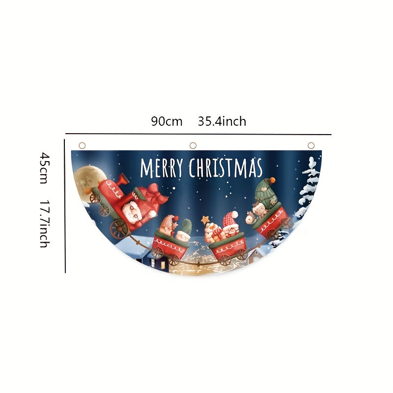 Christmas Outdoor Hanging Flag Cartoon Digital Printing Scene Decoration