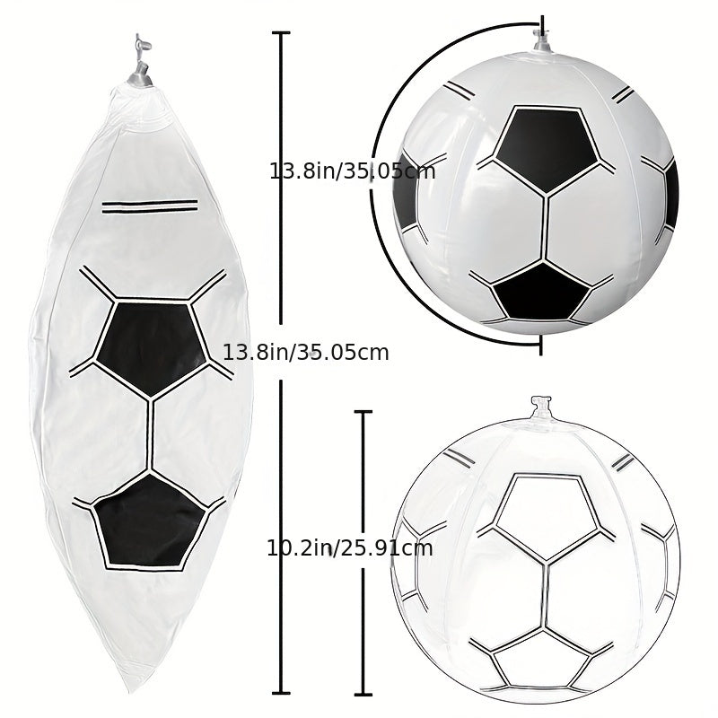 12pcs Inflatable Soccer Ball Beach Garden Party Carnival Gift