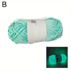 Luminous Wool Glow-In-The-Dark Soft for DIY Knitting & Crocheting