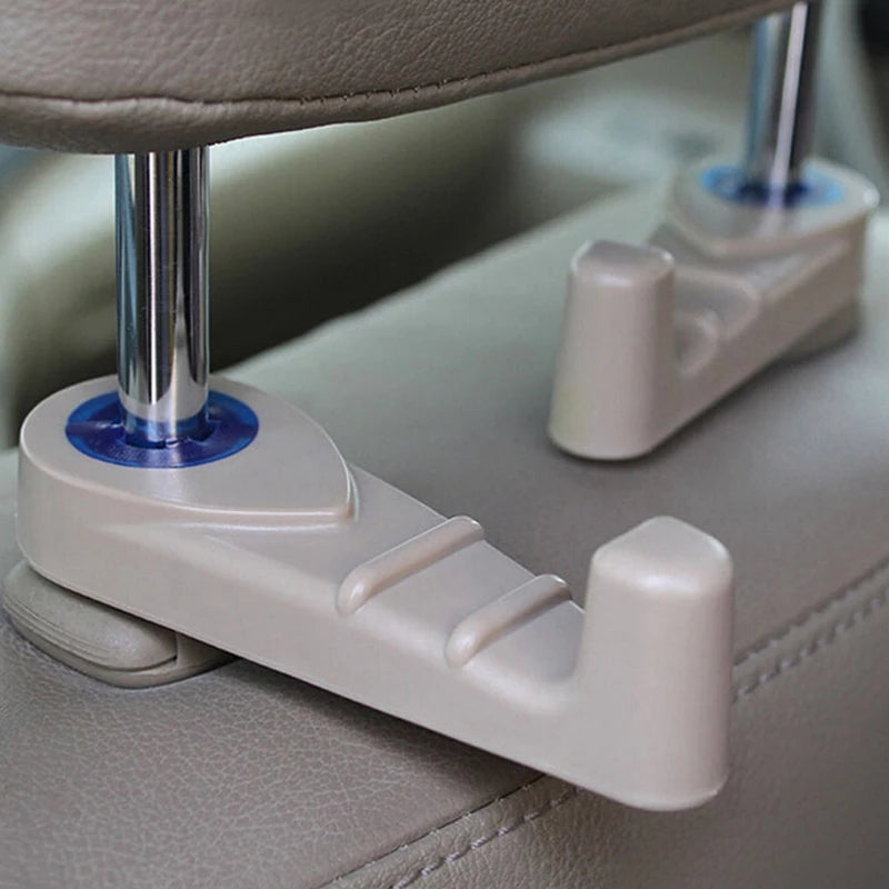 1pc Car Headrest Hook Organize Bag Grocery Coat Holder