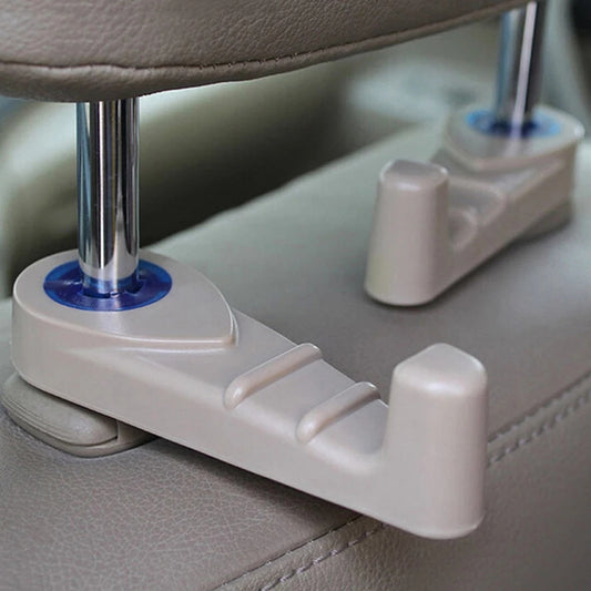 1pc Car Headrest Hook Organize Bag Grocery Coat Holder