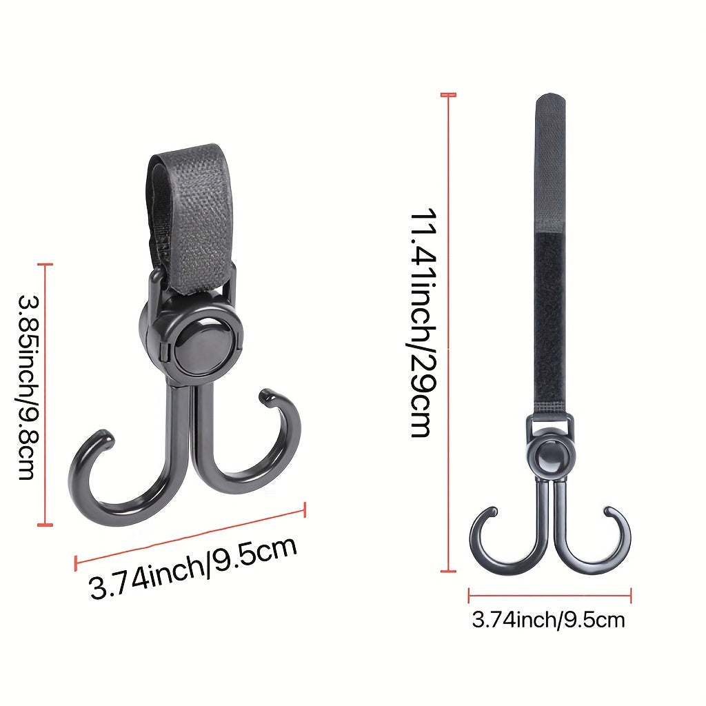 2pcs Bike Stroller Hooks Mom Stroller Clips & Accessories