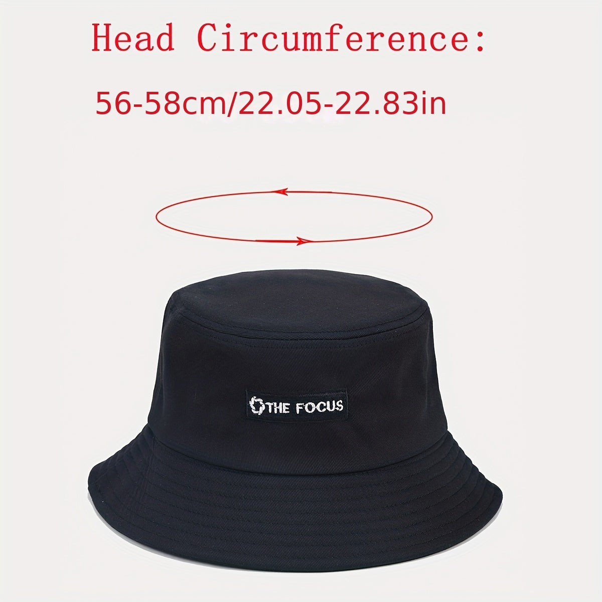Letter Embroidery Bucket Hat Unisex Sun Protection Basin Hat