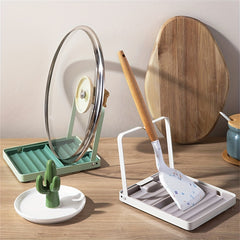 Kitchen Spoon Holders Pot Lid Holder Kitchen Accessories Fork Spatula Rack
