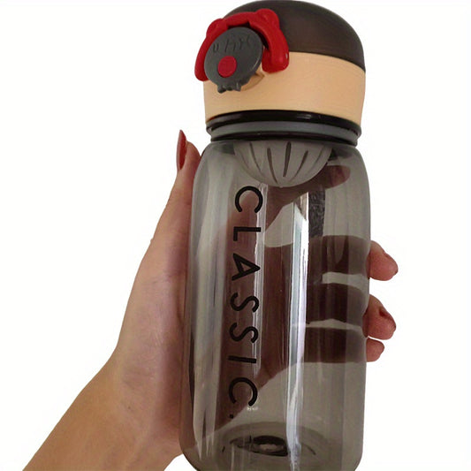 Sport Water Cup w/ Filter Plastic Bottle for Daily & Outdoor Use