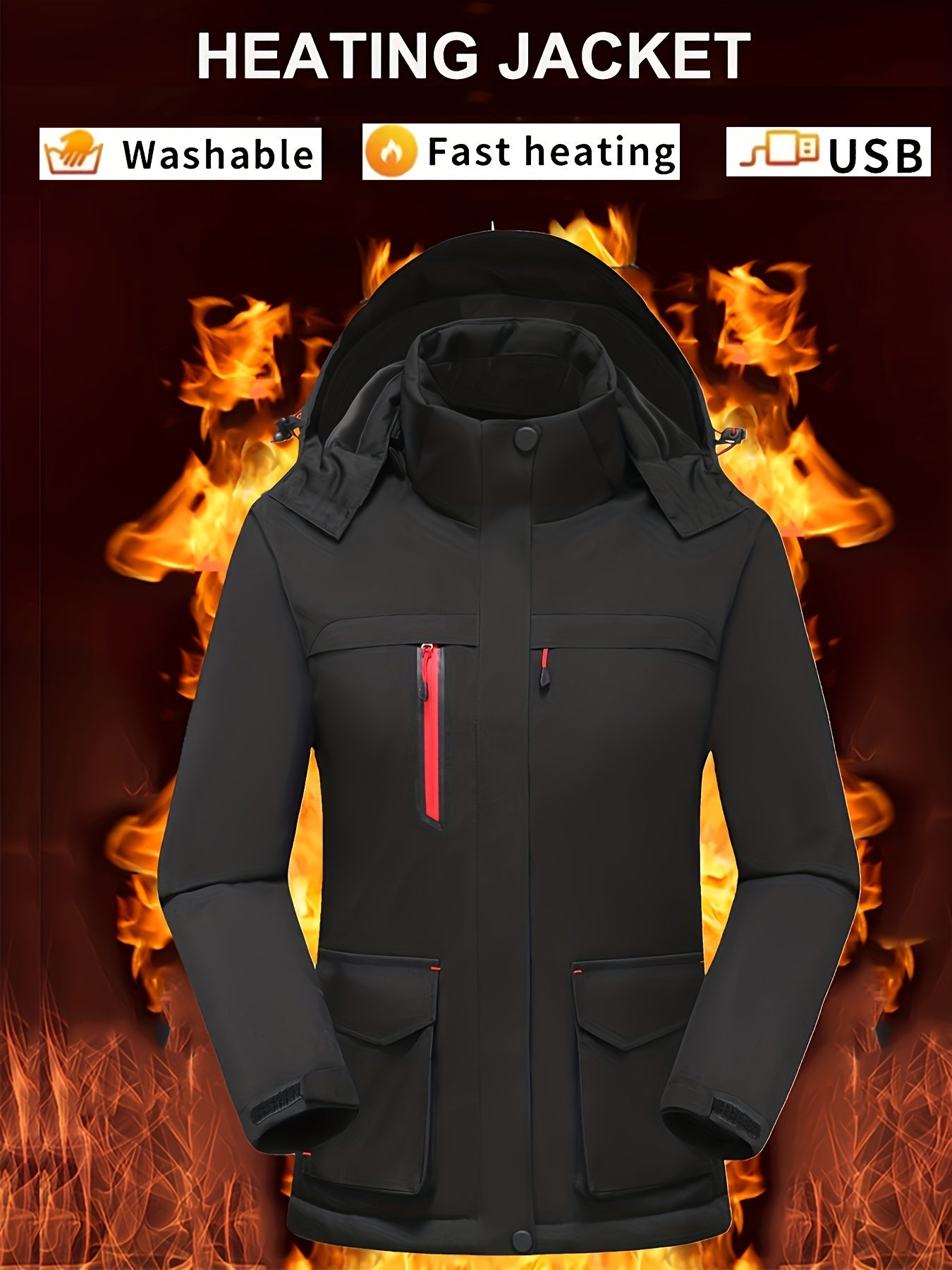 Waterproof Hooded Ski Jacket Women's Activewear
