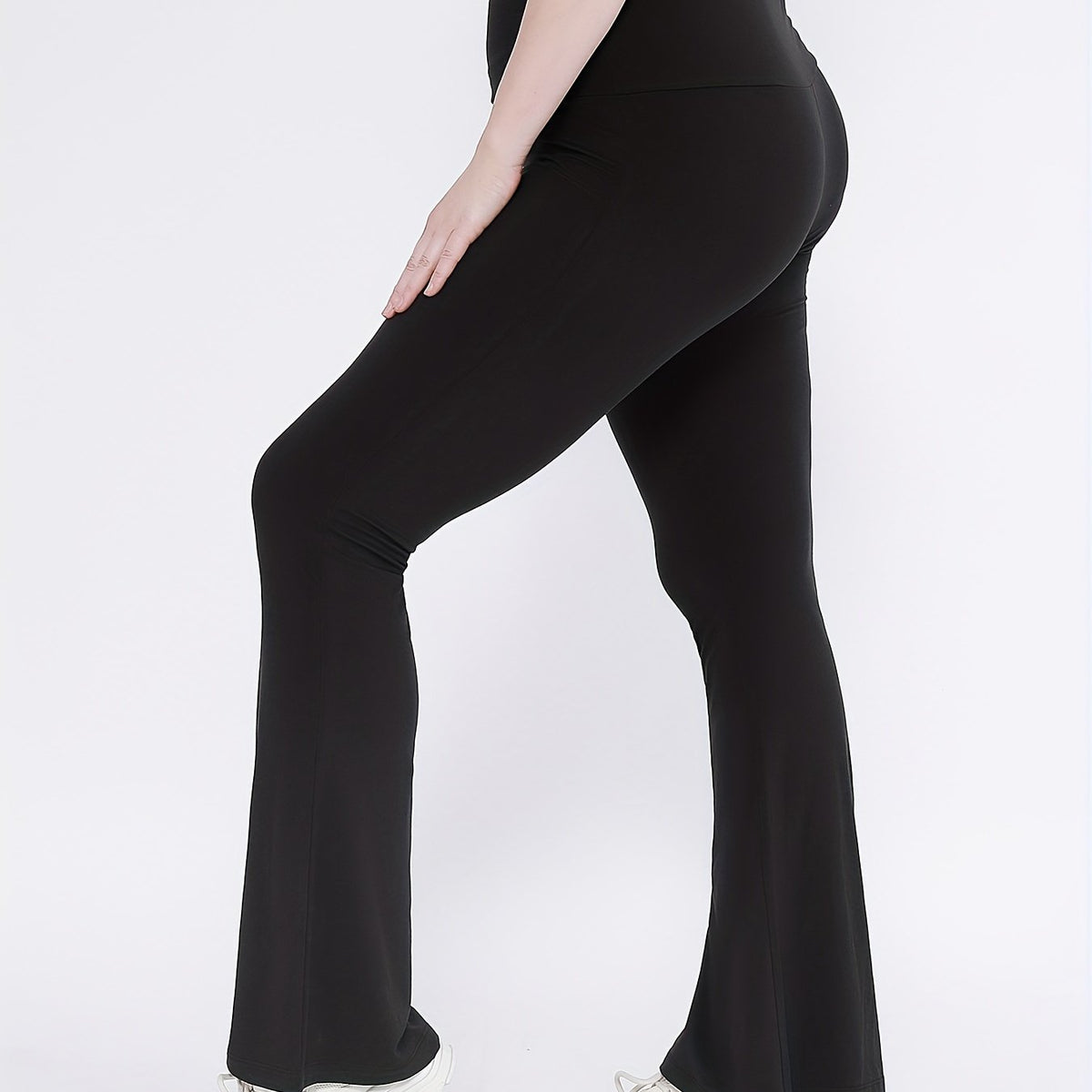  Wide Waistband Yoga Trousers